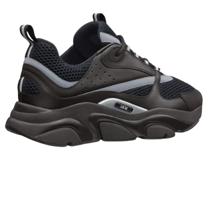 DIOR B22 Black Reflective Trainer