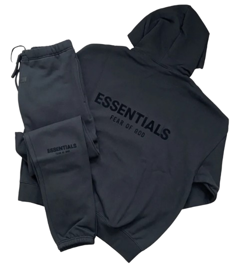 ESSENTIALS Black Tracksuit